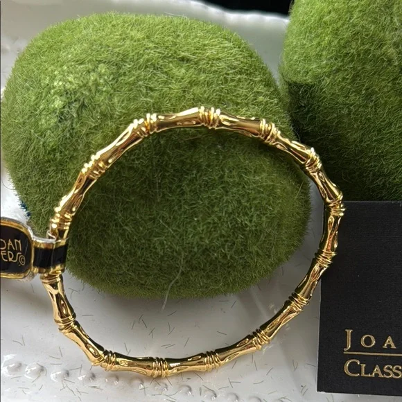 Joan Rivers Gold Vermeil Bamboo Bangle - New! - Picture 6 of 6
